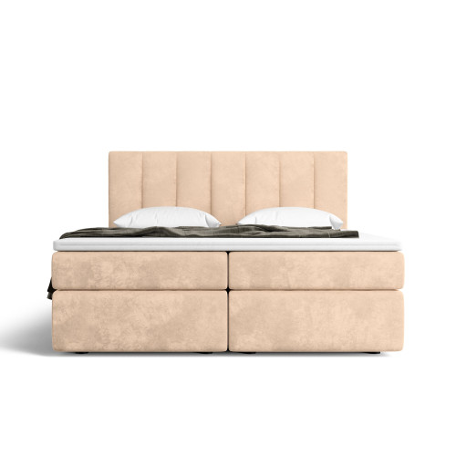 Notre lit boxspring AVALON avec espace de rangement - designDISTRIKT