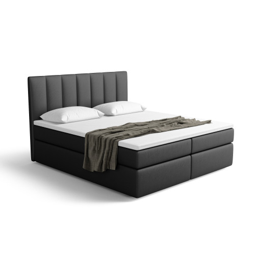 Notre lit boxspring AVALON avec espace de rangement - designDISTRIKT