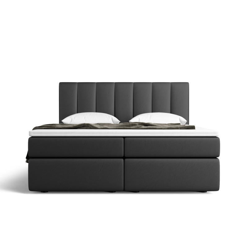 Notre lit boxspring AVALON avec espace de rangement - designDISTRIKT