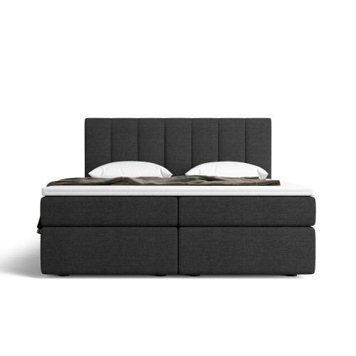 Notre lit boxspring AVALON avec espace de rangement - designDISTRIKT