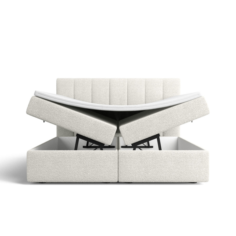 Notre lit boxspring AVALON avec espace de rangement - designDISTRIKT