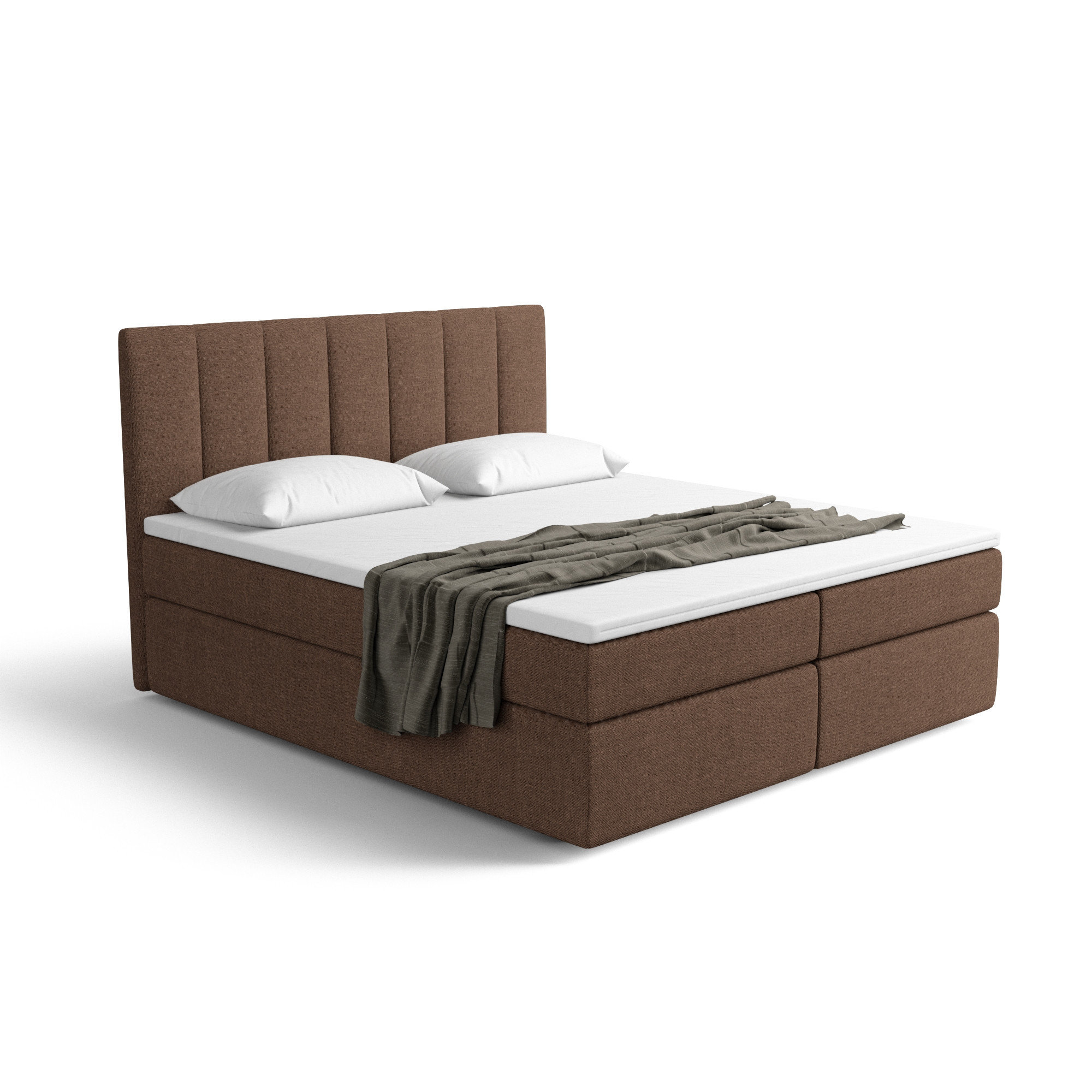 Notre lit boxspring AVALON avec espace de rangement - designDISTRIKT