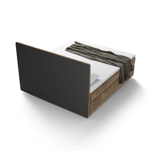 Notre lit boxspring AVALON avec espace de rangement - designDISTRIKT