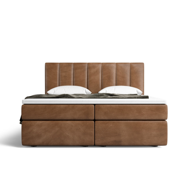 Notre lit boxspring AVALON avec espace de rangement - designDISTRIKT