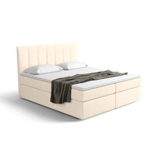 Notre lit boxspring AVALON avec espace de rangement - designDISTRIKT