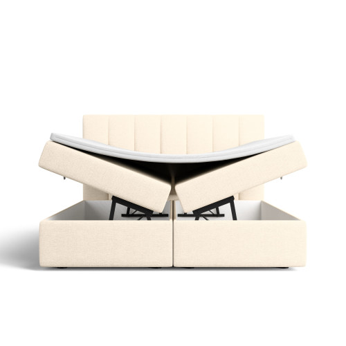 Notre lit boxspring AVALON avec espace de rangement - designDISTRIKT