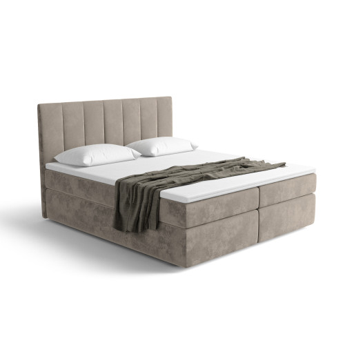 Notre lit boxspring AVALON avec espace de rangement - designDISTRIKT