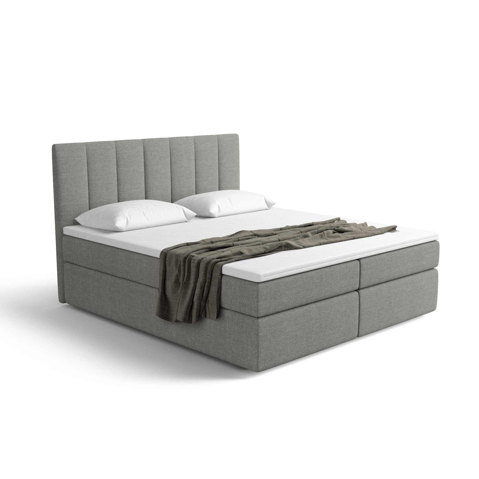 Notre lit boxspring AVALON avec espace de rangement - designDISTRIKT