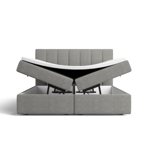 Notre lit boxspring AVALON avec espace de rangement - designDISTRIKT