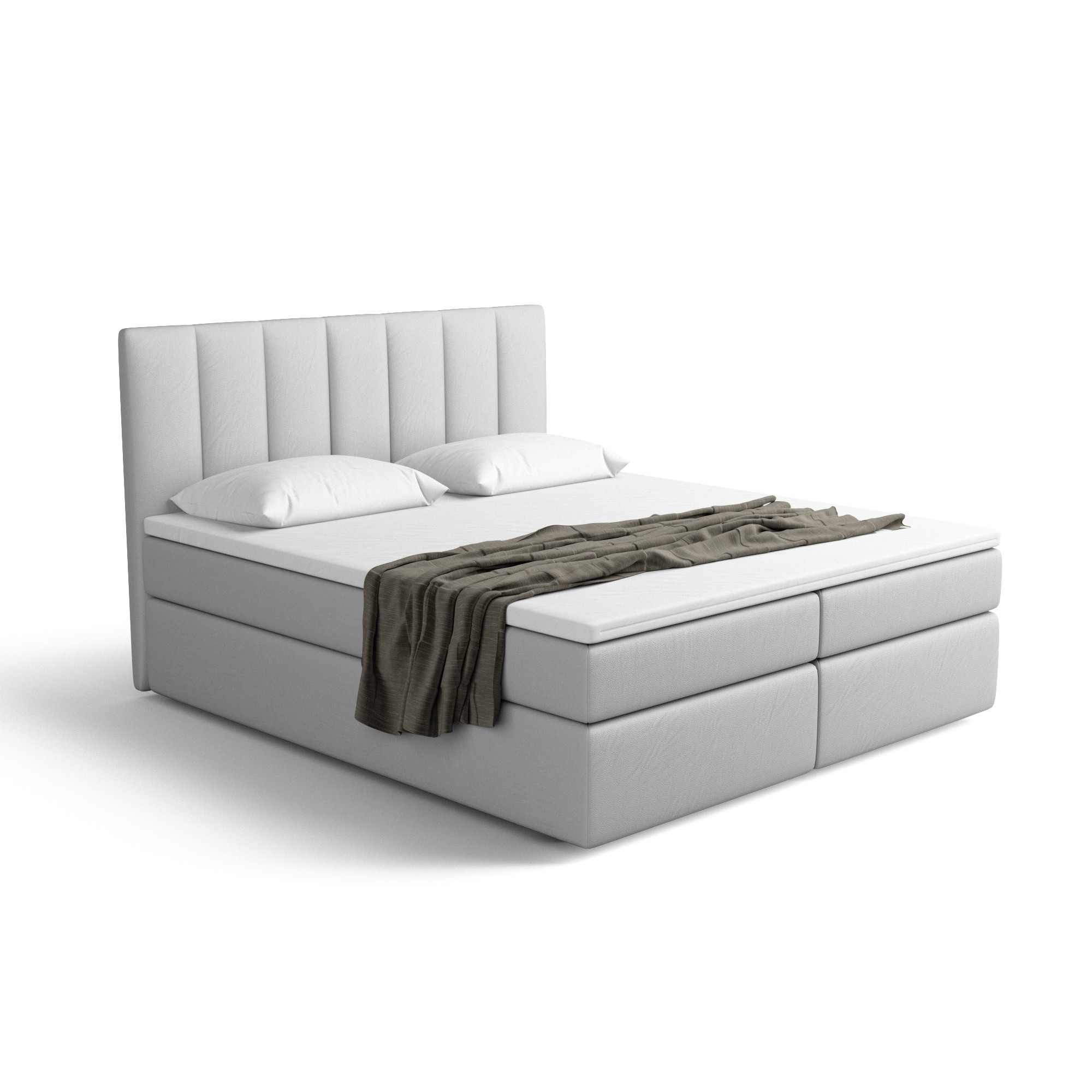 Notre lit boxspring AVALON avec espace de rangement - designDISTRIKT