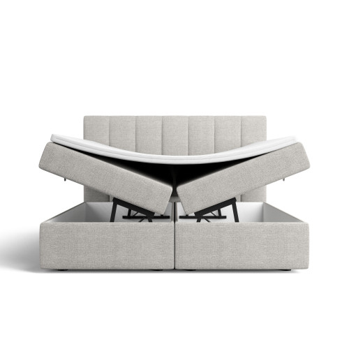 Notre lit boxspring AVALON avec espace de rangement - designDISTRIKT