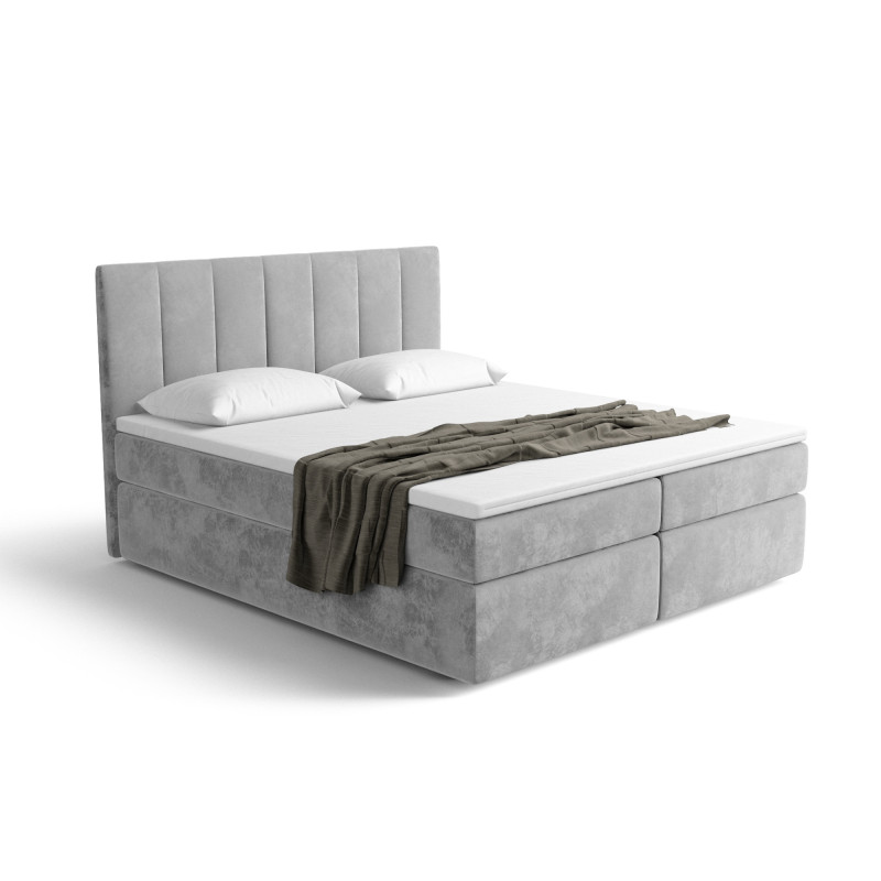 Notre lit boxspring AVALON avec espace de rangement - designDISTRIKT