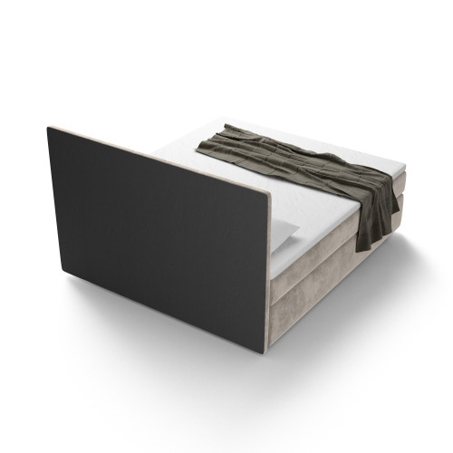 Notre lit boxspring AVALON avec espace de rangement - designDISTRIKT