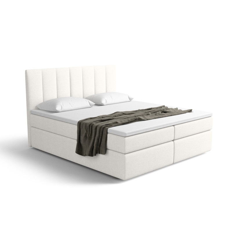 Notre lit boxspring AVALON avec espace de rangement - designDISTRIKT