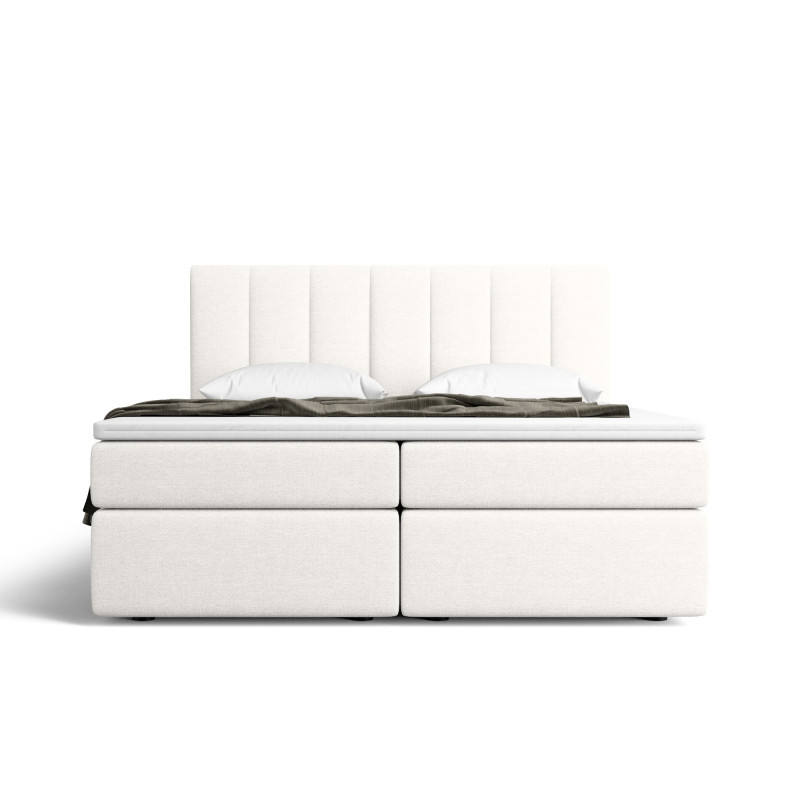 Notre lit boxspring AVALON avec espace de rangement - designDISTRIKT