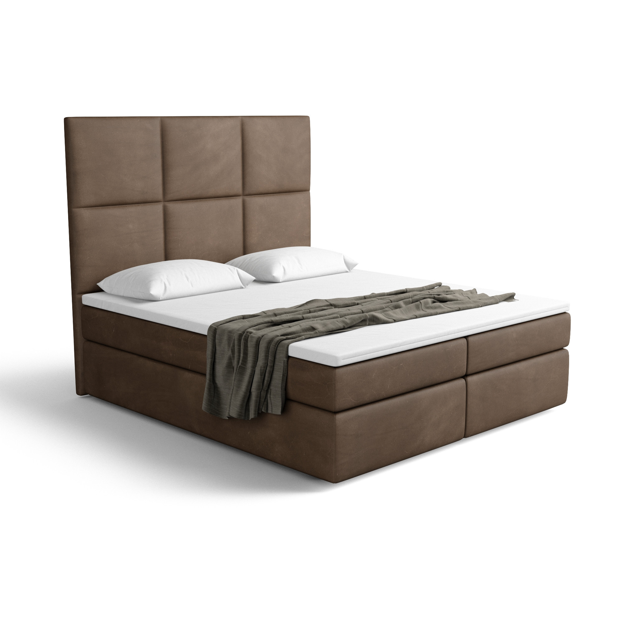 Lit boxspring PALAZZO avec espace de rangement - designDISTRIKT