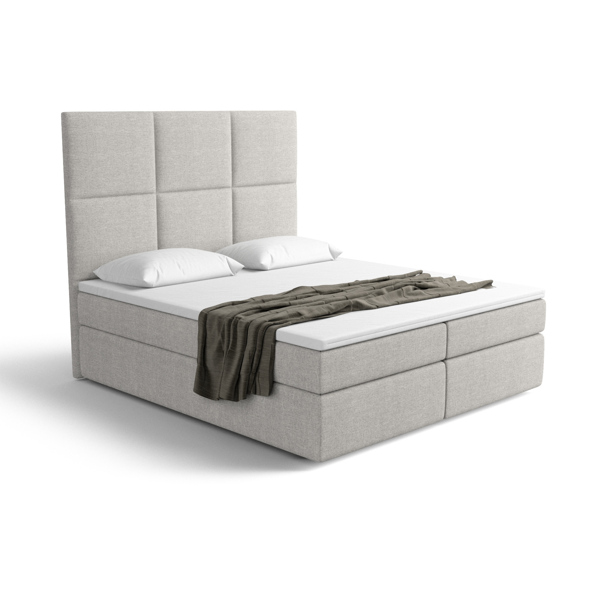 Lit boxspring PALAZZO avec espace de rangement - designDISTRIKT