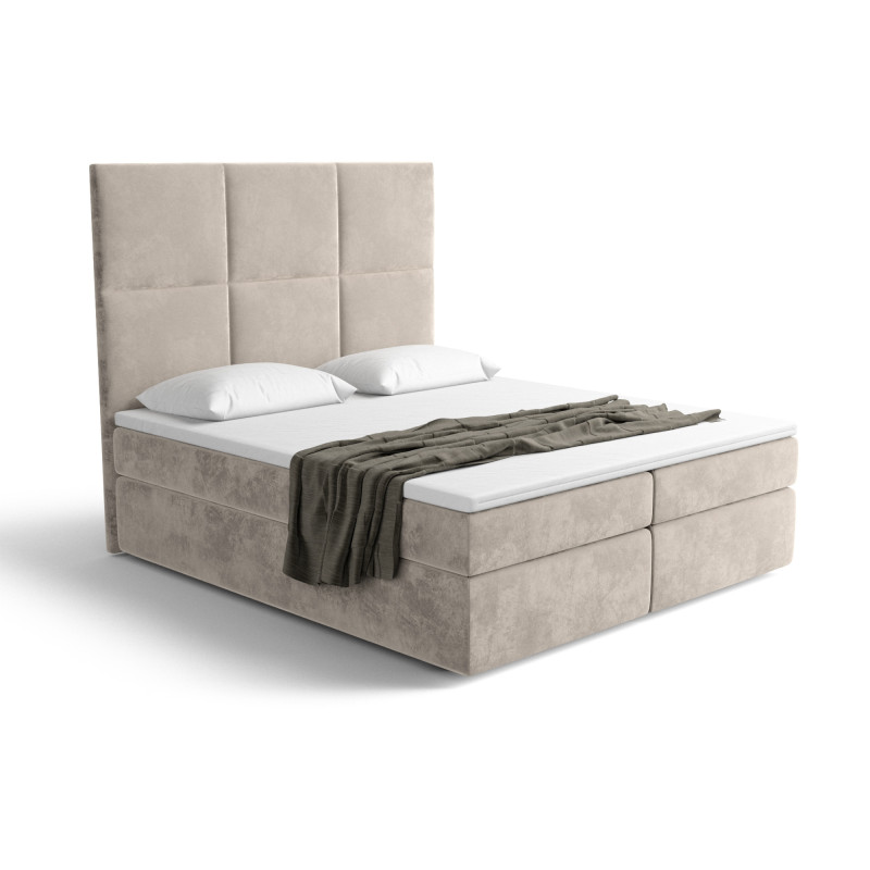 Lit boxspring PALAZZO avec espace de rangement - designDISTRIKT