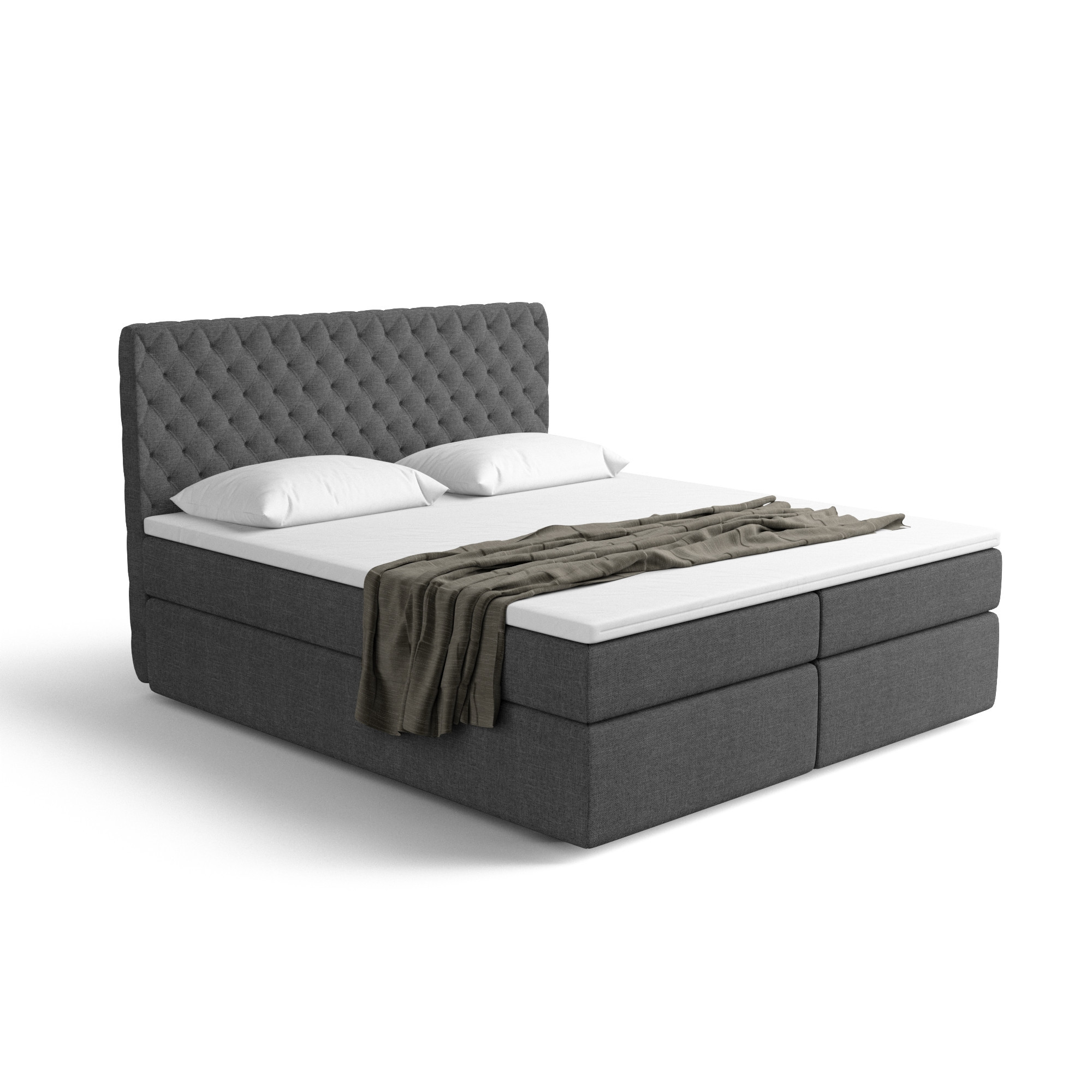 Lit boxspring MISTURA avec espace de rangement - designDISTRIKT