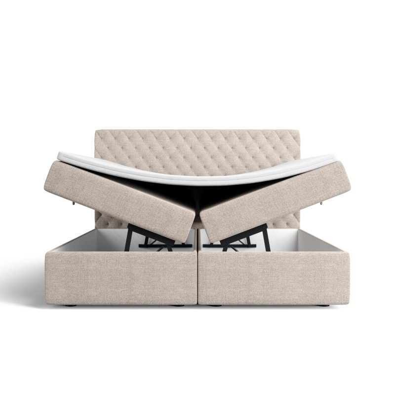 Lit boxspring MISTURA avec espace de rangement - designDISTRIKT