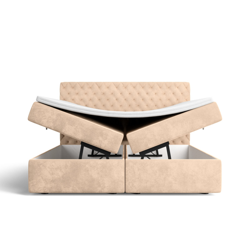 Lit boxspring MISTURA avec espace de rangement - designDISTRIKT