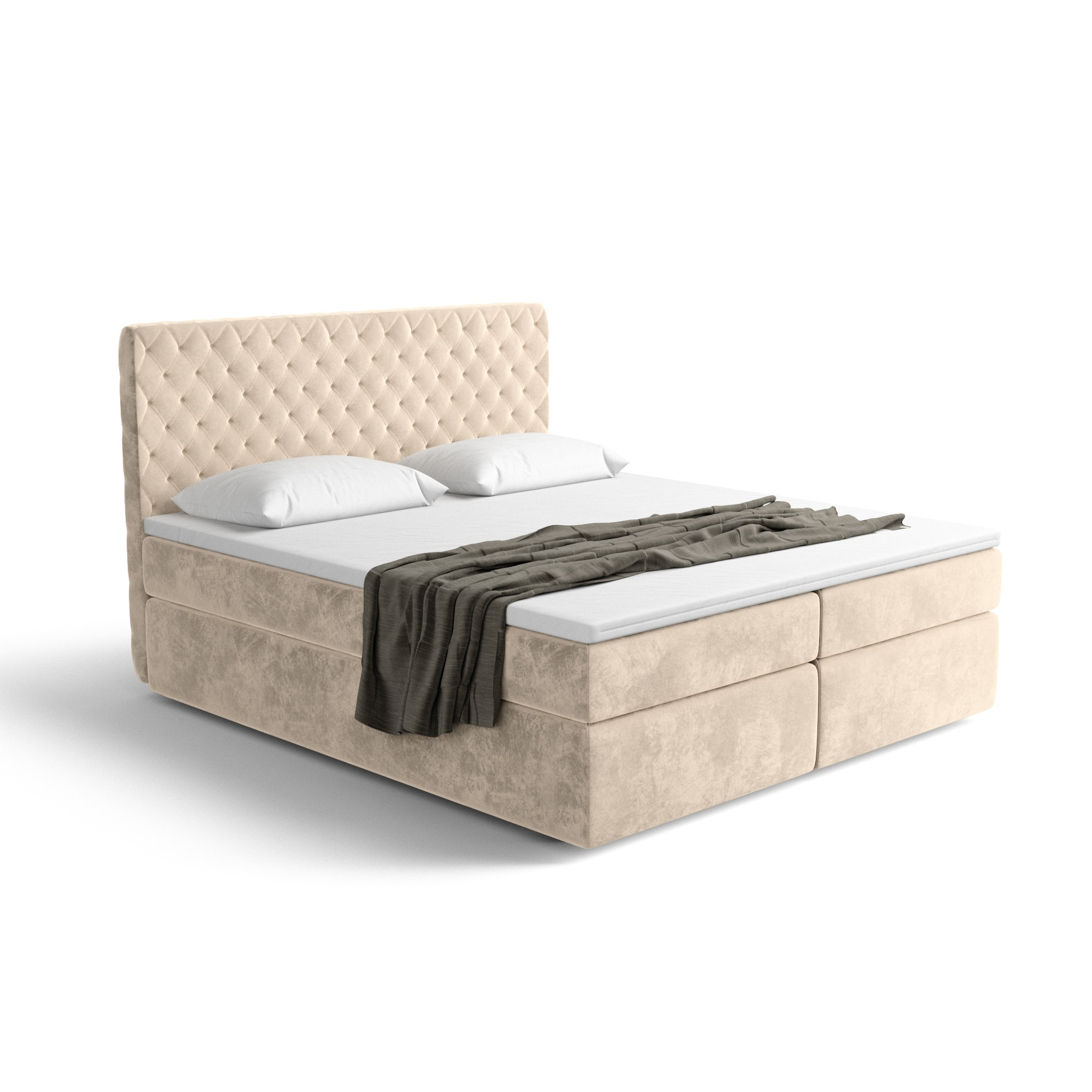 Lit boxspring MISTURA avec espace de rangement - designDISTRIKT