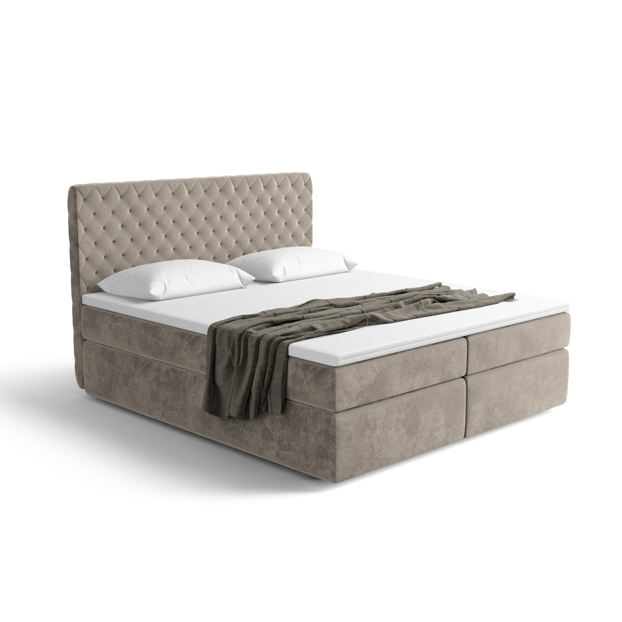 Lit boxspring MISTURA avec espace de rangement - designDISTRIKT