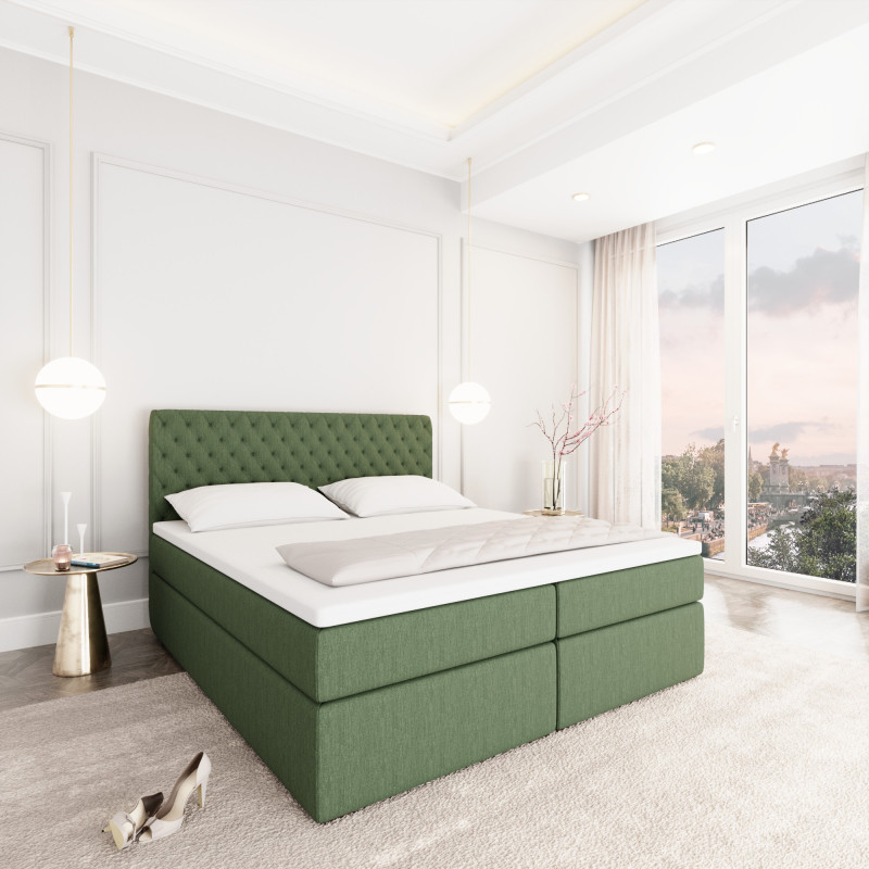 Lit boxspring MISTURA avec espace de rangement - designDISTRIKT