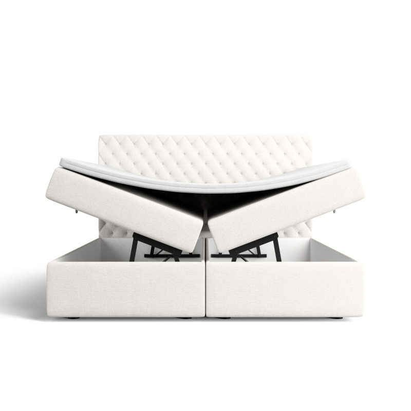 Lit boxspring MISTURA avec espace de rangement - designDISTRIKT