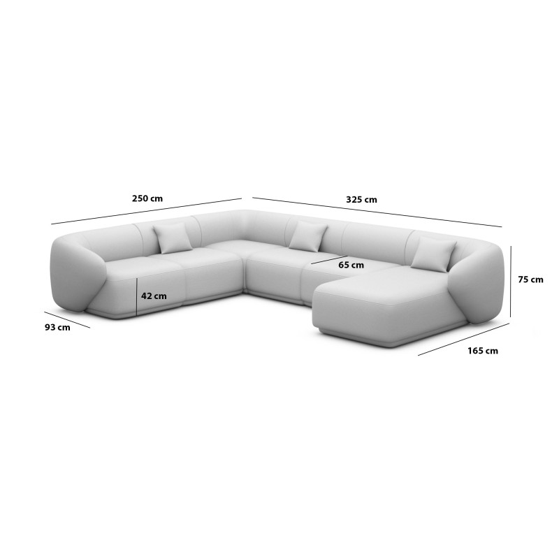 Canapé panoramique MAITANO XXL - Jusqu'à -70% - designDISTRIKT