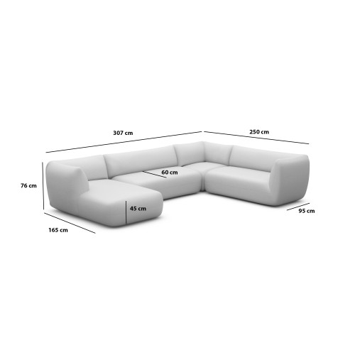 Canapé panoramique LEROY XXL - Offres jusqu'à -70% designDISTRIKT